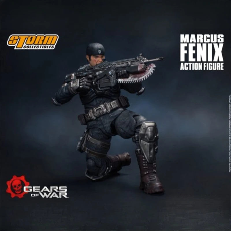 In Stock New Original Storm Toys 1/12 Gears of War Marcus Fenix 15cm PVC Action Figure Gifts Toys Collection