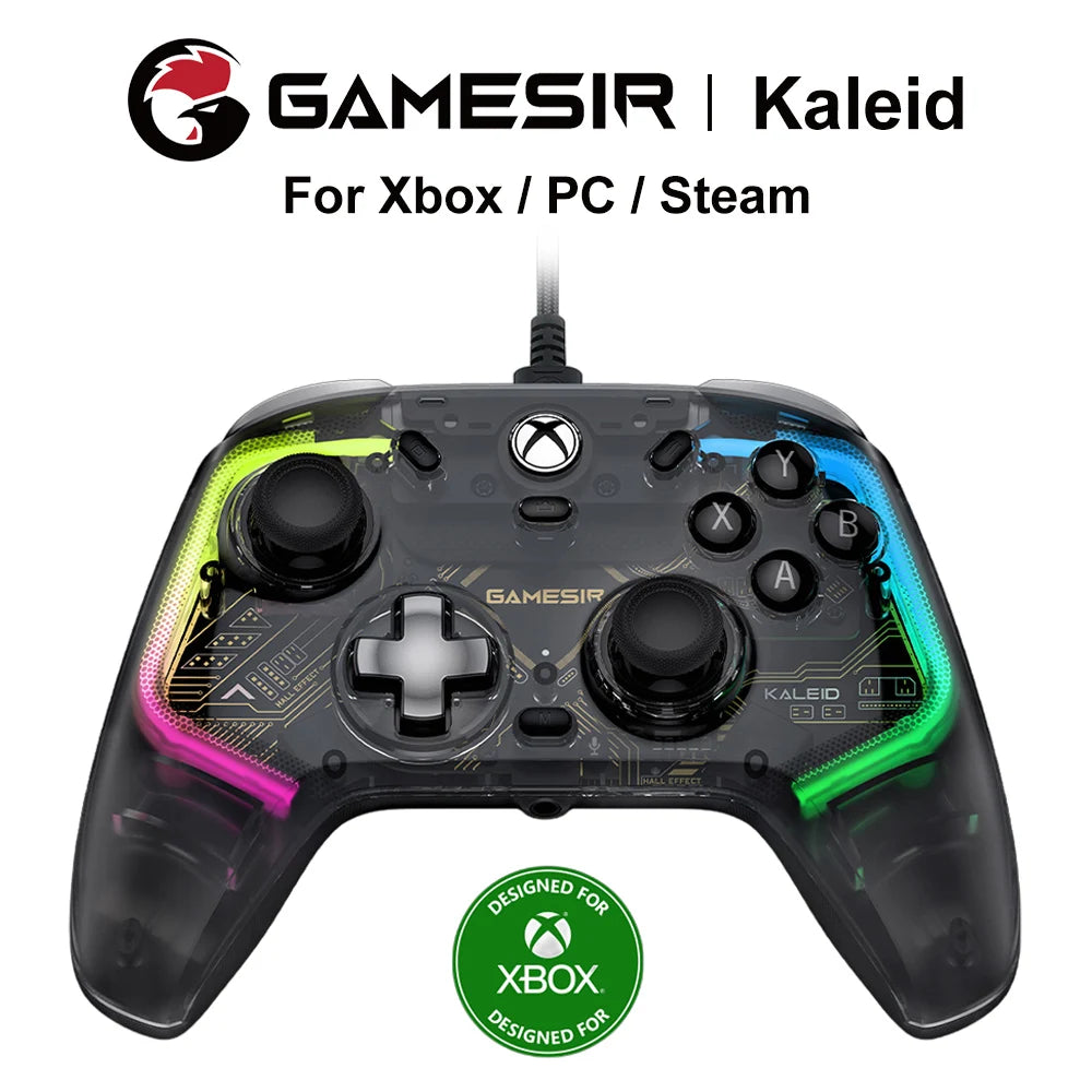 Gamesir Kaleid Wired Gamepad for Xbox Series X/S One Controller with Hall Effect Joysticks for PC Gaming