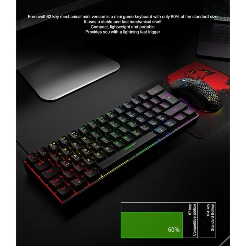 Gaming Keyboard Mouse Wired LED Backlit Multimedia USB Ergonomic Gamer Keyboard Waterproof Optical Gamer Mouse Sets best sale