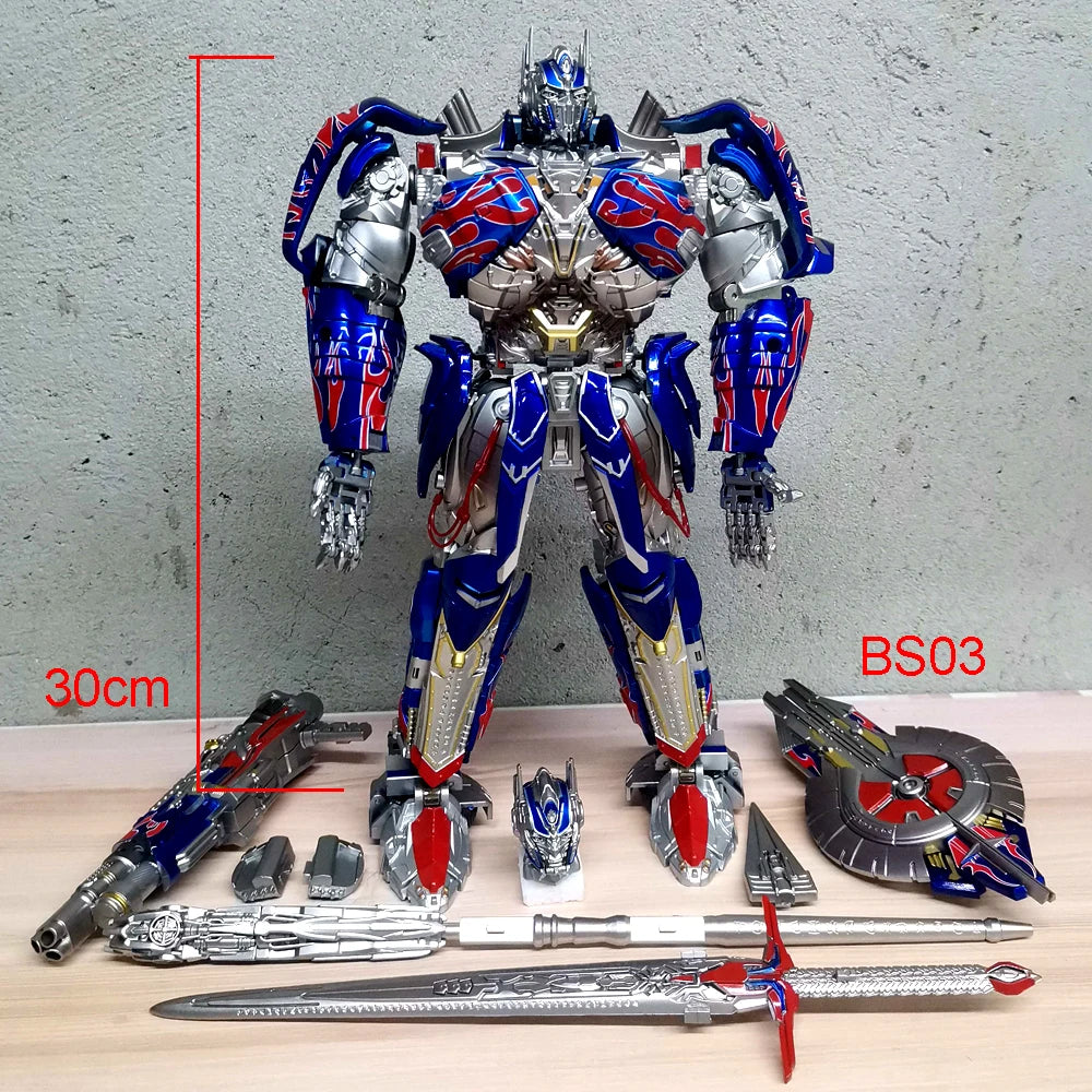 Transformationsspielzeug BMB Optimus Commande Roboter BS03 Last Knight Warrior Modell BS-03 Deformation Actionfigur Anime