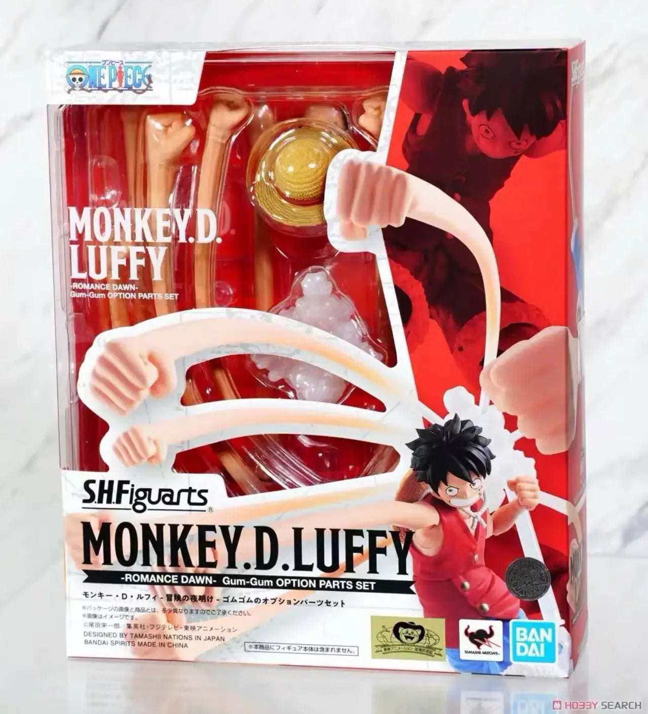 Bandai SHF One Piece Luffy Dawn of Adventure Rubber Effects Fist Legs Accessories Character Model Toy Gift Collection