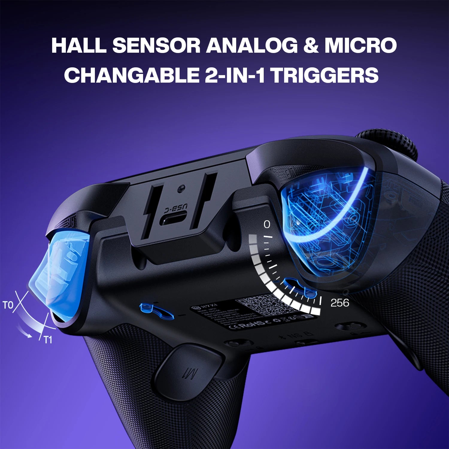 NYXI for PC Switch2 Master P1 Wireless Game Controller Hall Effect Gamepad Controller