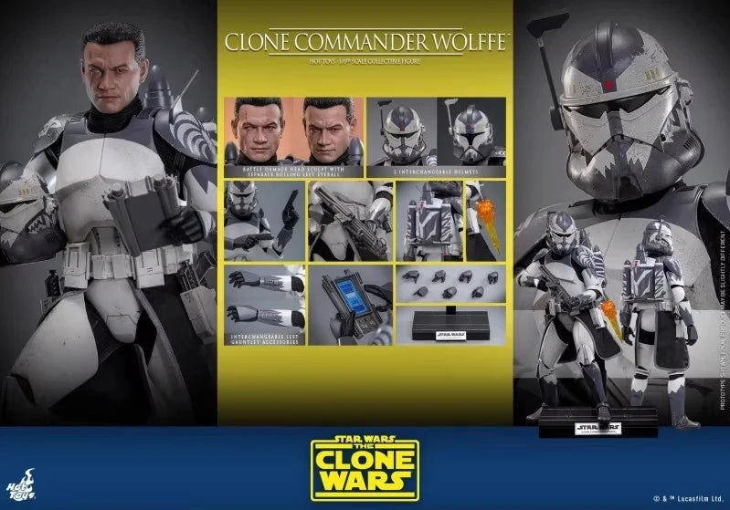 Collectible Hot Toys TMS141 1/6 Scale Male Soldier Wolffe Shape Restoration Full Set 12in Action Figure Model Toys For Fans Gift
