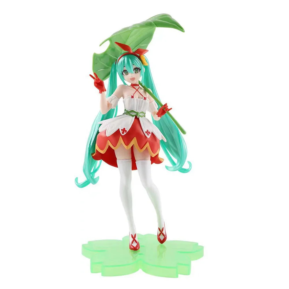Hot New 15 Styles Hatsune Miku Anime Figure Toys MIKU Kawaii Cartoon PVC Action Figurine Model Dolls Birthdays Gifts