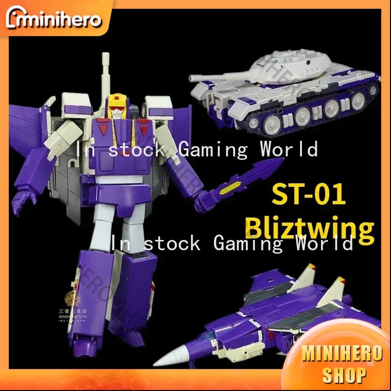 In Stock Transformer Robot Toy ST01 Tank Fighter Action Figure Collectible for Adults Kids Bliztwing Style Mechanical