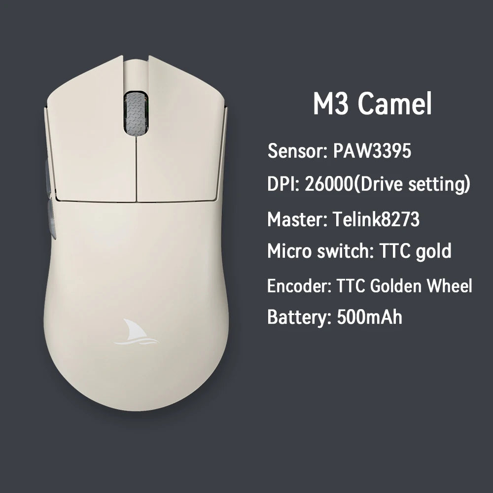Motospeed Darmoshark M3 Bluetooth Wireless Gaming Mouse 26000DPI PAM3395 Optical Sensor Computer Office Mouse TTC For Laptop PC