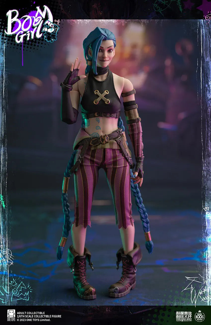 In Stock Genuine Onetoys Boom Girl Arcane Jinx 1/6 Scale Action Figure Deluxe Edition OT021 12inch Full Set Model Toys