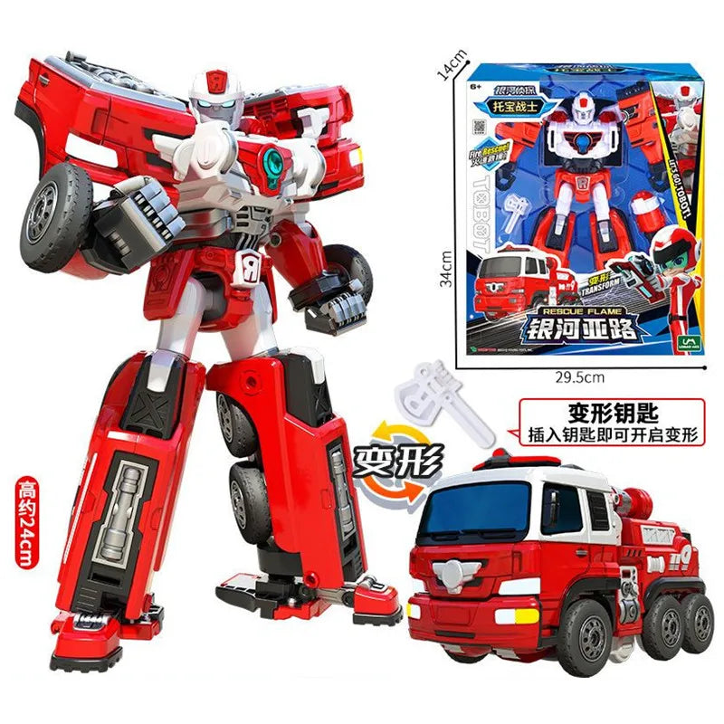 New Korea Tobot Transformation Robot Anime Cartoon Tobot Brothers Deformation Car Action Figure Large Vehicle For Child Gifts
