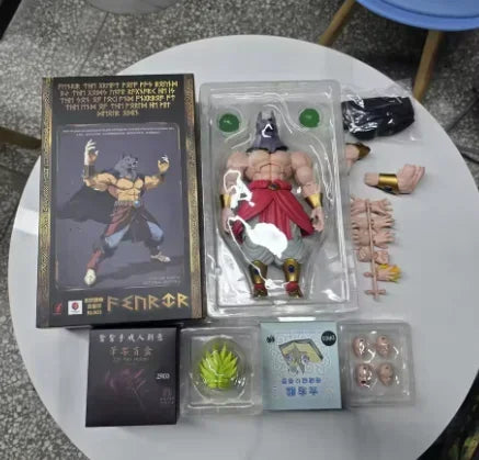 In Stock 10-Inch Kong Studio Beast Deities Dragon Ball Z Broly Figure Super Saiyan 3 Broly Norse God Fenrir