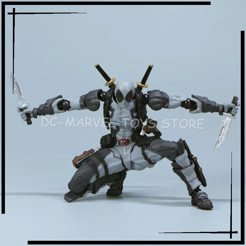 In Stock Arkham Factory MAX Factory 16cm Kaiyodo Amazing Yamaguchi No.025 Deadpool Ver2.0 Figuras Model Action Figure Gifts Toys