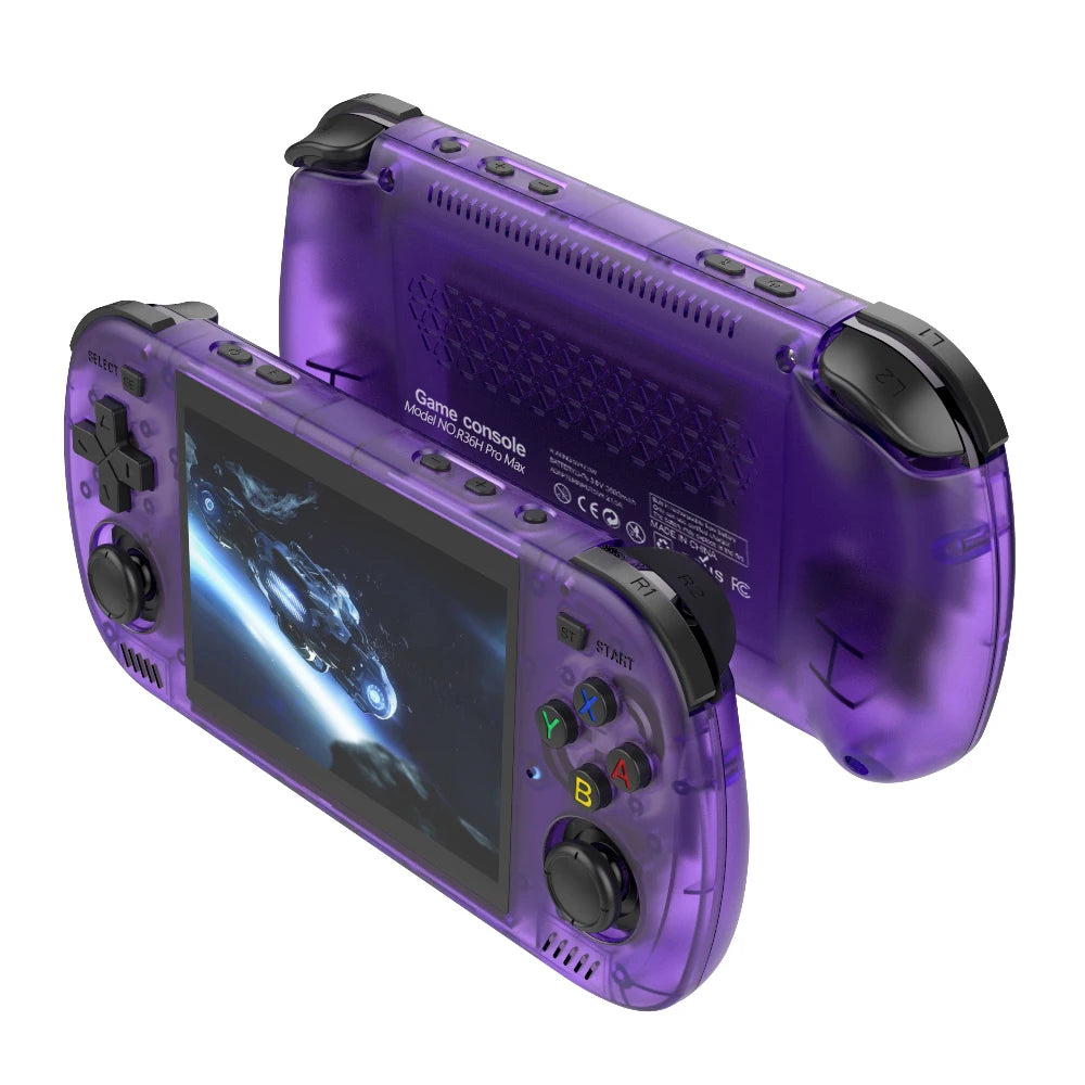 BOYHOM Green R36H PRO MAX Retro Gaming Console 4.2-inch IPS Screen RK3326 Processor 3000mAh Battery Open-Source Linux System Por