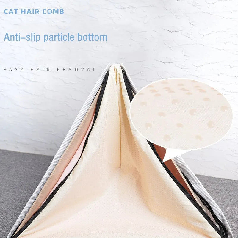 Foldable Portable Teepee Cat Bed With Cushion Luxury Puppy Excursion Pet Tent House