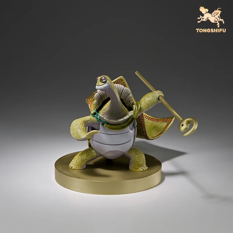 Copper Craft Chinese Cartoon Film Kung Fu Panda Animal Figurines Master Oogway Sculptures Ornament Desktop Decor Art Collection