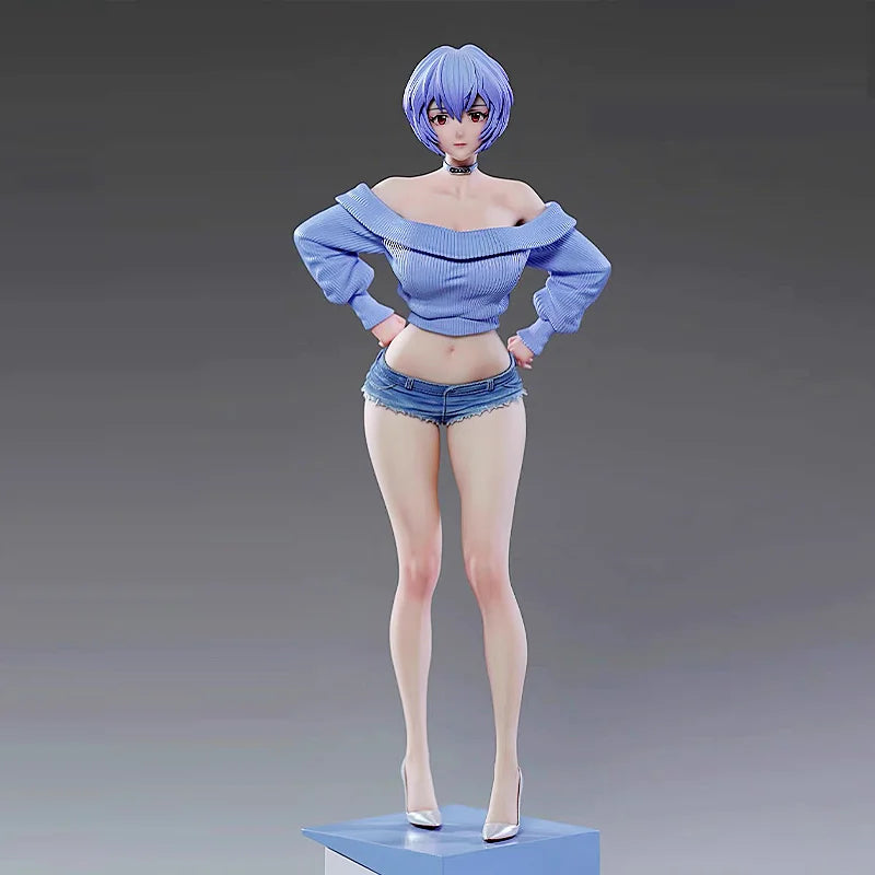 Schoolgirl Rei Ayanami Premium Version 26CM Limited Edition Anime Series GK Figure Statue Collectible Toy