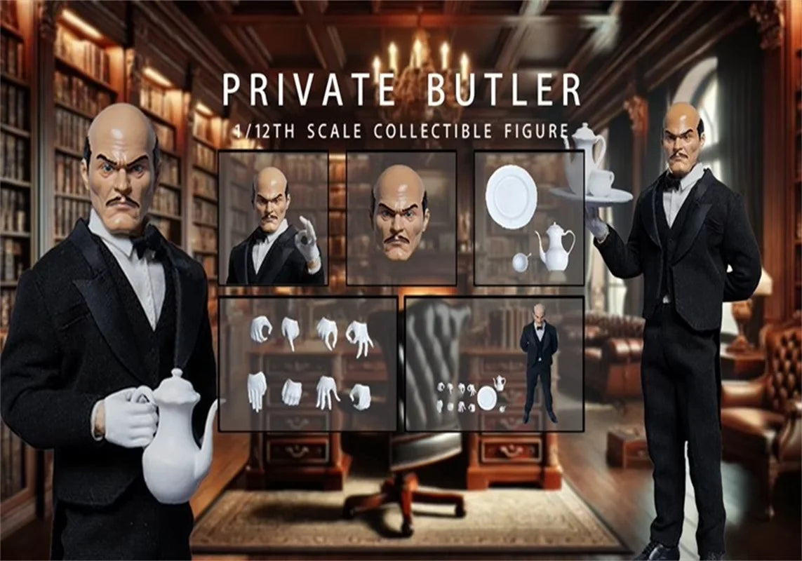 Joy Man Toys JM011 1/12 Soldier Private Butler Full Set 6'' Action Figure Model Toy In Stock