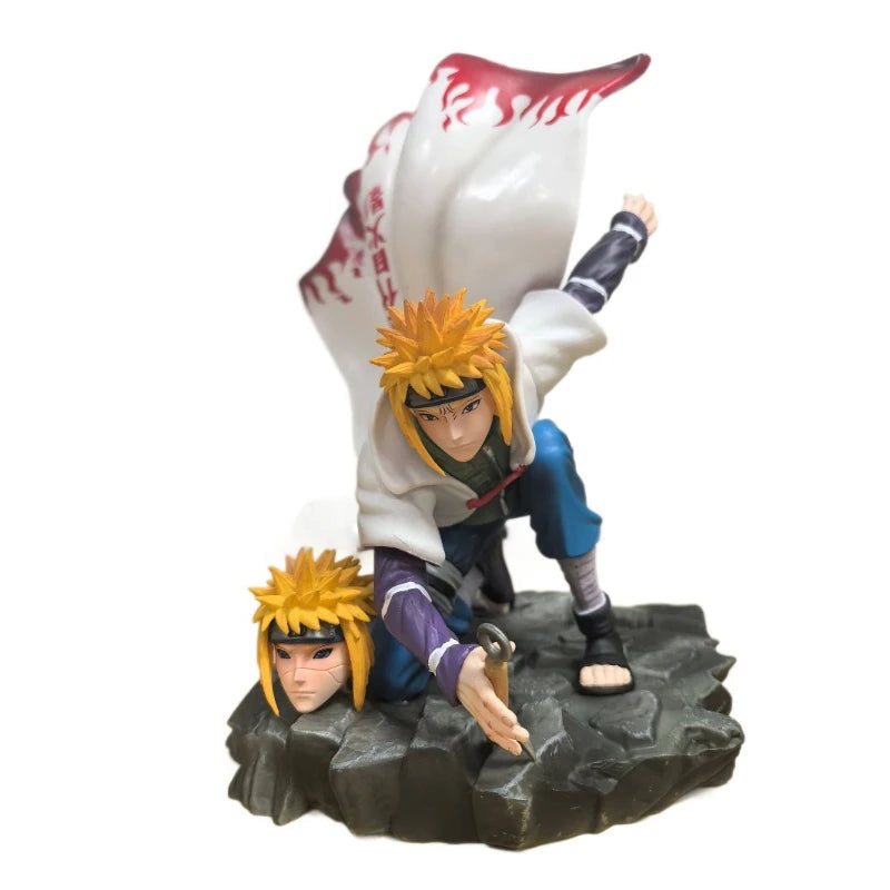 22 см Нова НАРУТО Аниме Фигурка Намиказе Минато Периферни Устройства Модел Сменяема Заглавна Статуя Настолни Украшения Подаръци за Рожден Ден Играчки