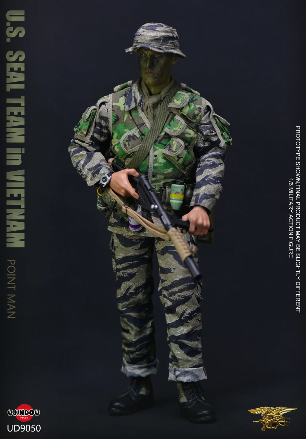In Stock UJINDOU UD9050 1/6 Scale Male Soldier Vietnam War US Navy SEALs - Vanguard Full Set 6in Collectible Action Figure Body