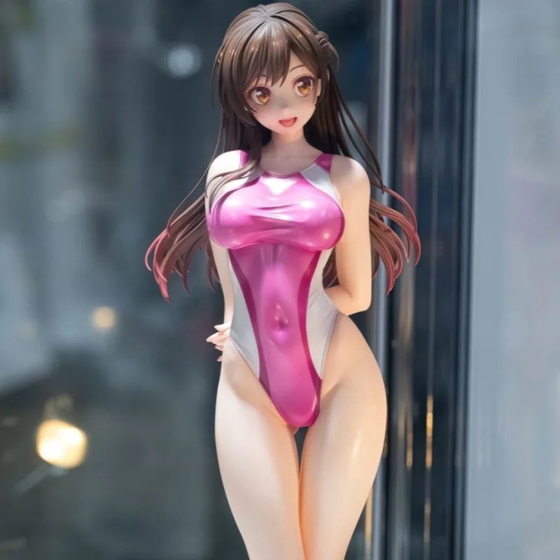 Anime-Modell-Geschenk – gemietete Freundin Shuiyuan Qianhe Wettkampf-Badeanzug-Actionfigur Schönes Mädchen Sammlerstück Handgefertigtes Spielzeug