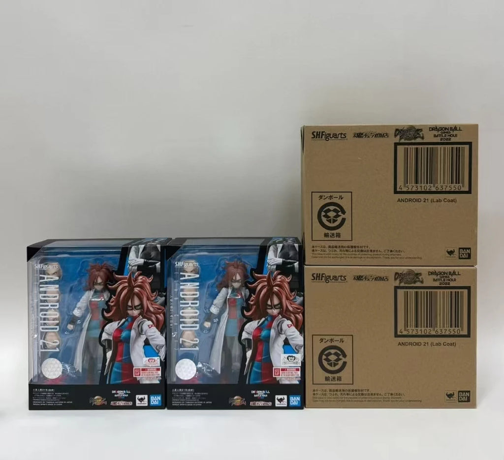 In Stock Bandai SHF SH Figuarts  Android 21 Lab Coat No.21 Action Figures Model Toys