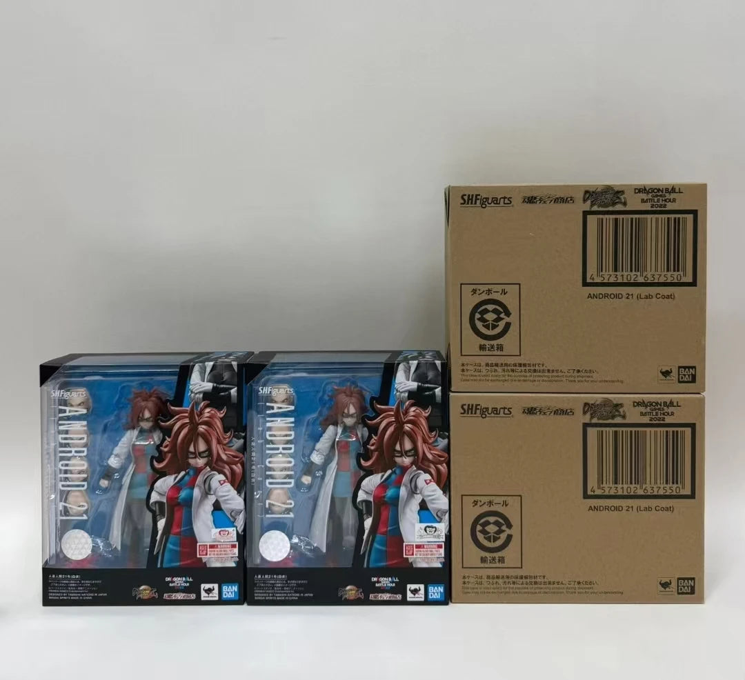 In Stock Bandai SHF SH Figuarts  Android 21 Lab Coat No.21 Action Figures Model Toys