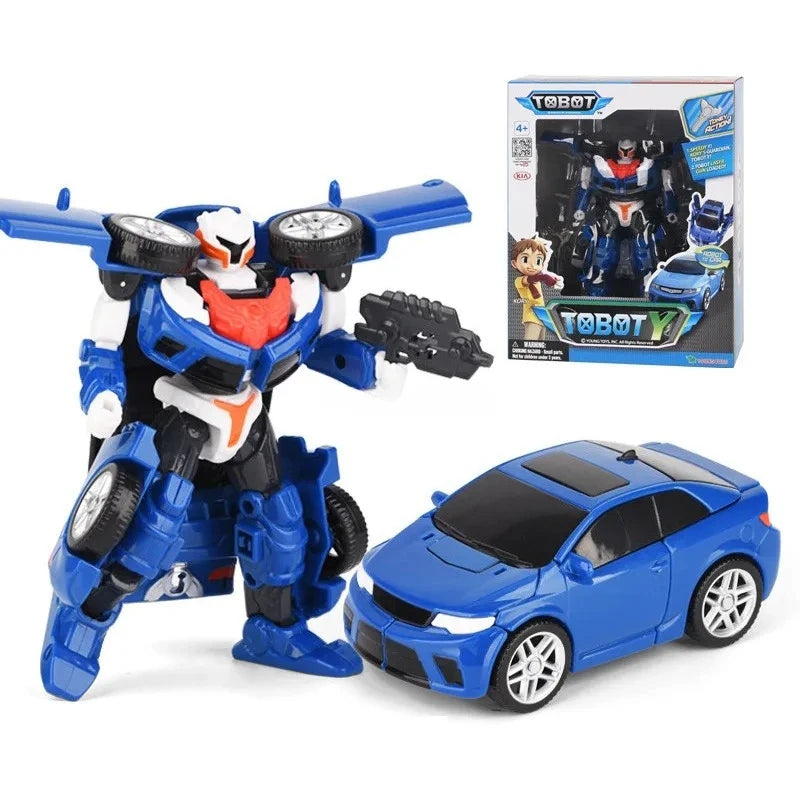 ABS Tobot Transformation Robot Toys Korea Cartoon Brothers Anime Deformation Car Airplane Toys for Child Gift