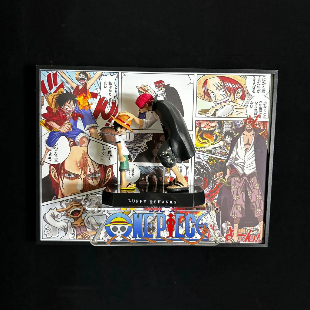 One Pieces Poster 3D Edward Newgate Anime Figure Art Poster Painting Wall Art Retro Posters Decorative Paintings For Home Gifts