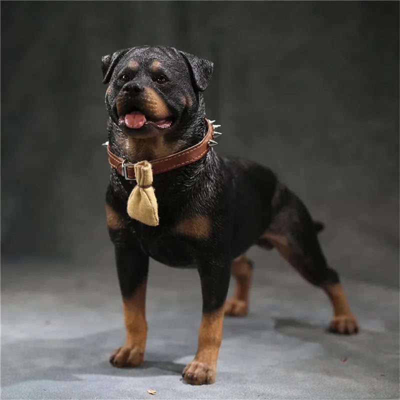 Mr.Z 1:6 Scale Animal Figure Doll Rottweiler Loyal Police Dog Model For 12Inch Action Figure Scenes Decor Desktop Toy Ornaments