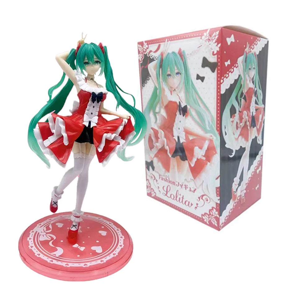 In stock 20cm  fashion hatsune miku country anime figure toys action statuette pvc model collection doll birthday present