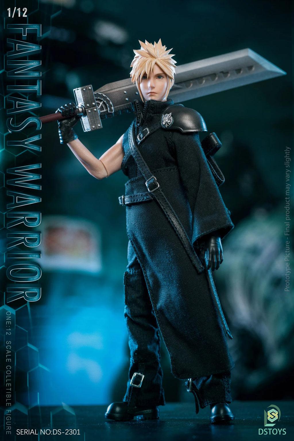 in Stock 1/12 Fantasy Warrior Cloud Action Figure 6-inch Male Soldier Action Figurine Toy Full Set Collectible Model