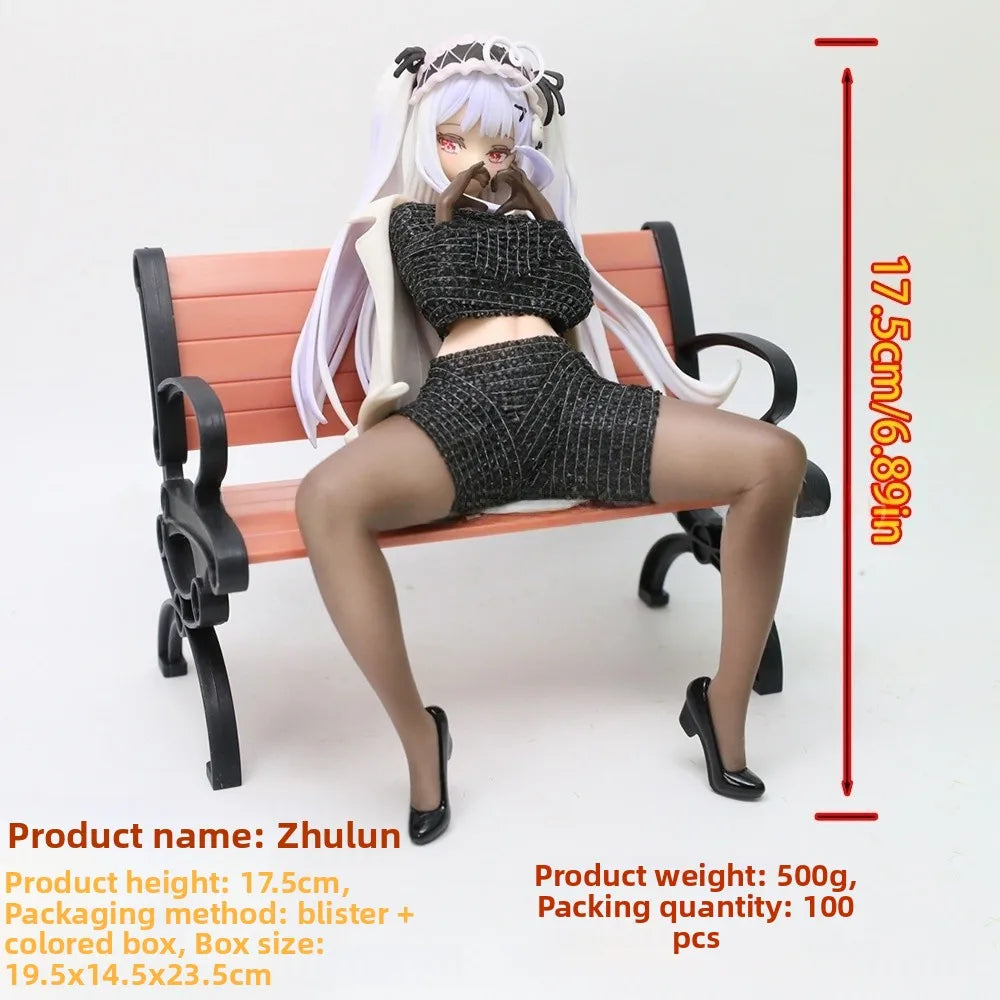 Anime Girl Figure Neiro Tea Par Limited Edition Desktop Ornament Static PVC Model Kit Cusizable Collectible Item for Adults