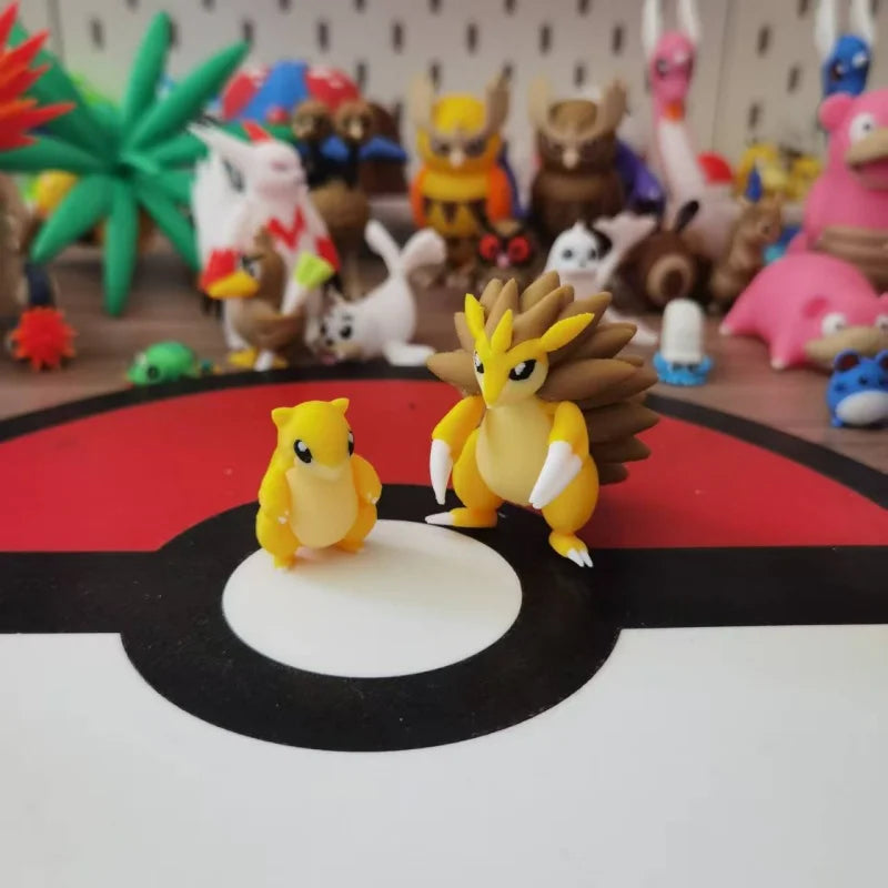 New Anime Sandslash Sandshrew Action Figure Proportion World 1:20 Diy 3dDPrinting Cartoon Character Desktop Statue Kids Gift Toy