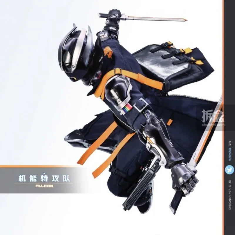 WARHORSE TOYS Original "Functional Special Forces: Hayabusa" 12 Inch Mobile Doll Model Handmade Toy Gift Collection Spot