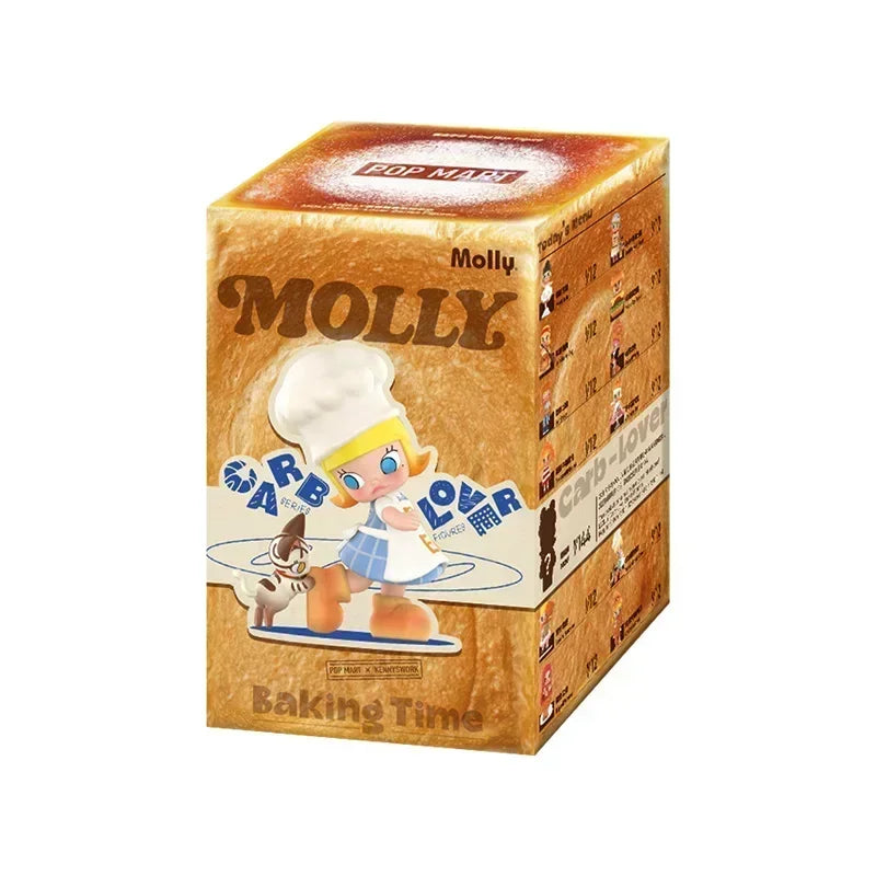 POP MART MOLLY Carb-Lover Series Mystery Box Anime PVC 100% Original Action Figure Collection Model Desktop Ornaments Doll Toys