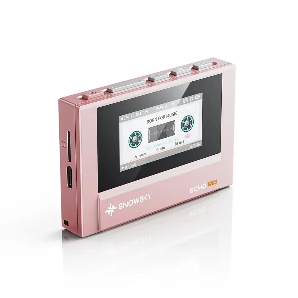 Fiio Snowsky Echo Mini Wireless Bluetooth Mp3 Mini Walkman 8GB Custom Support Dsd Retro Portable Bluetooth Player Music Gift Man