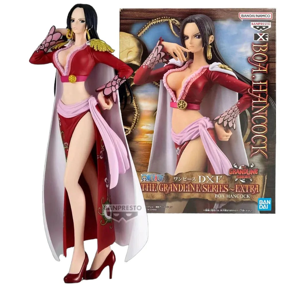 17CM Boa Hancock Figure Anime ONE PIECE Cute Christmas Style Different Colors Desktop Golf Model Toy  Collection Ornaments PVC