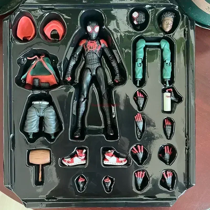 2024 Spiderman Gwen Peter Action Figure Anime Spider-verse Collection Sentinel Miles Morales Figures Christmas Toys Gifts