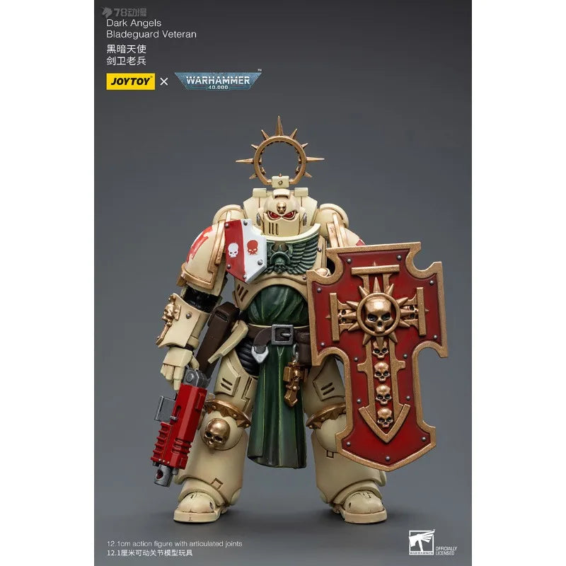 JOYTOY Genuine JOYTOY X Warhammer 40K Series Astat Dark Angel Sword Guard Veteran Game Character Model 1/18 Movable Model Gift