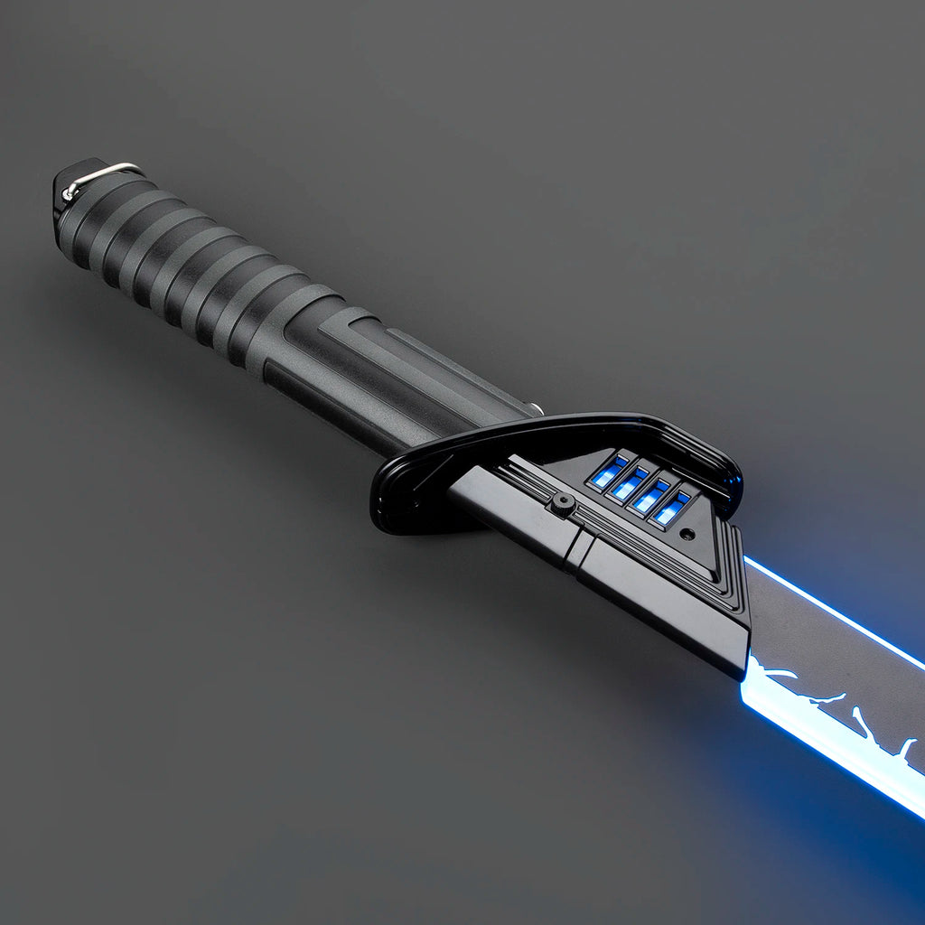 DamienSaber Dark Saber Xeno3.0 Pixel Sensitive Smooth Swing Lightsaber Heavy Dueling Metal Handle with Bluetooth Laser Sword