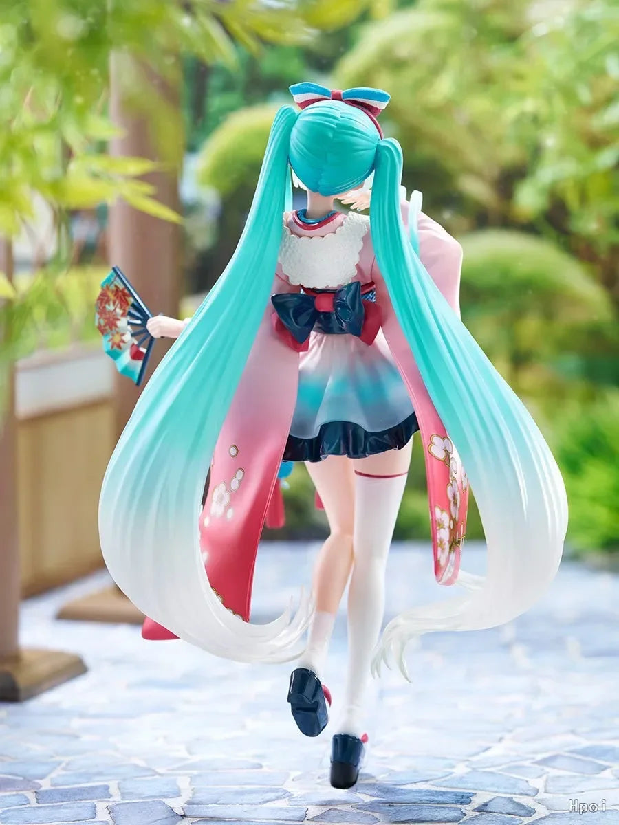 In Stock Original FuRyu TENITOL New Tokyo Series Hatsune  Kimono Anime Dolls Figures Toys Collection Gifts
