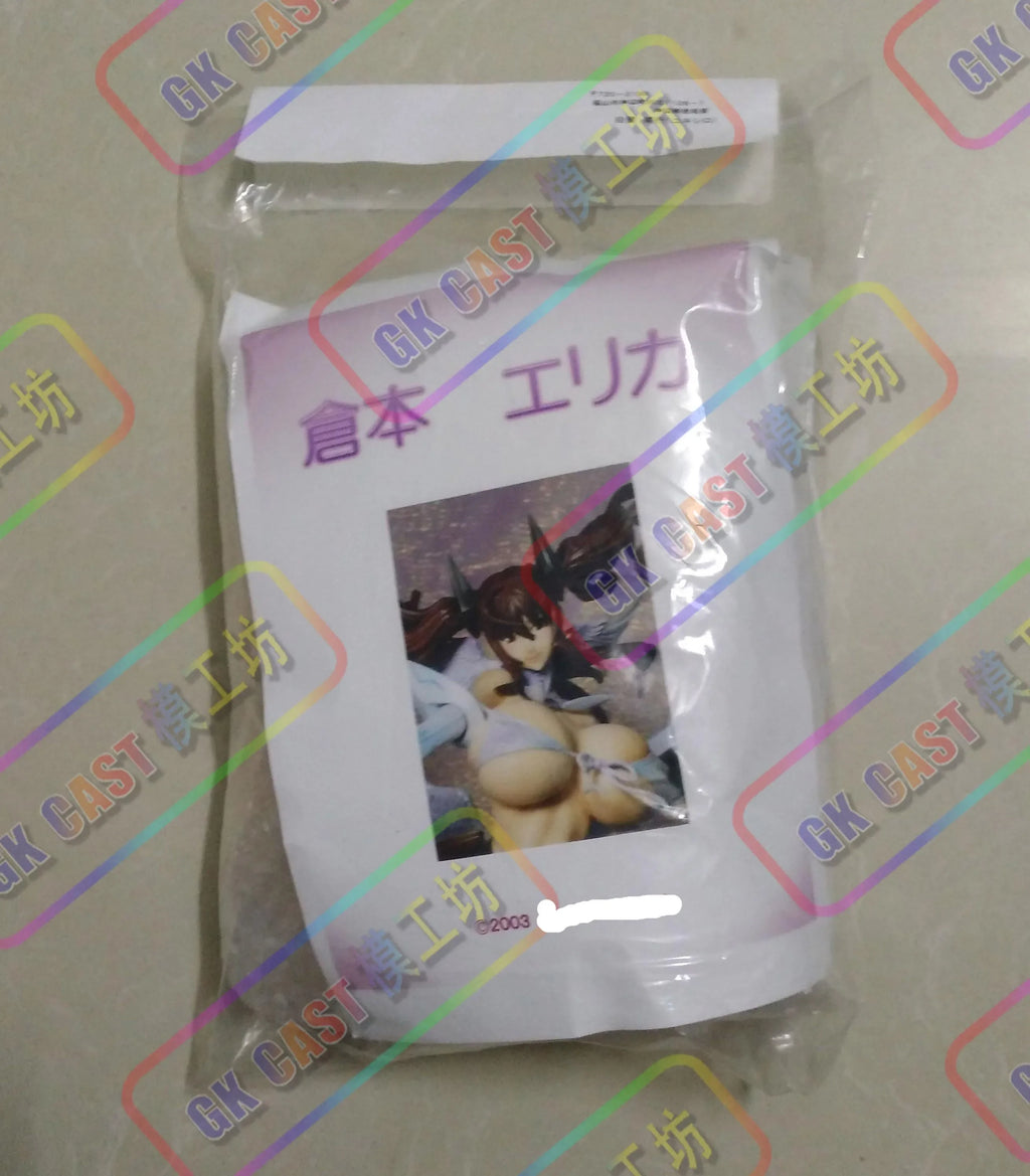 Anime Absolute White Magic Girl Kuramoto Erika Figures kawaii resin GK DIY manual White assembly Model Statue Toys doll Gift