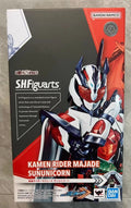 Bandai Genuine SHF Kamen Rider Majade Sun Unicorn Anime Action Figure Collectible Joints Movable Model Toys Ornaments Gift Kids