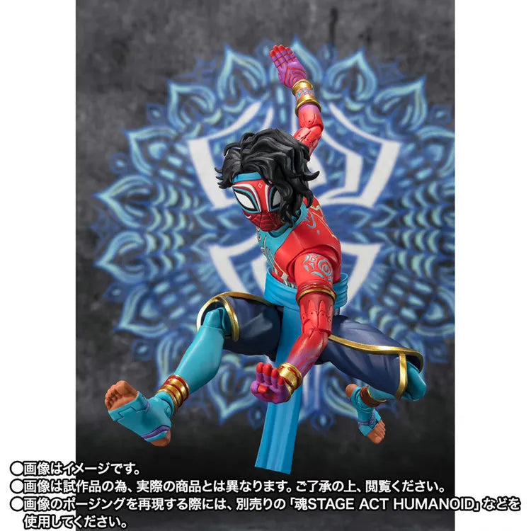 In Stock Bandai PB SHF Spider-Man Indian Spider-Man Parallel Universe 2 Across The Universe Movable Collection Gift