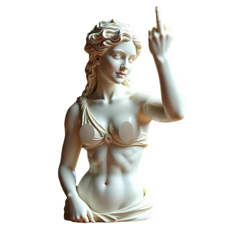 Venus With Attitude Statue Of Vienna Goddess 3d Resin Craft Ornaments  Mini Figurine Plaster Statue  Bust Portraits Home Decor