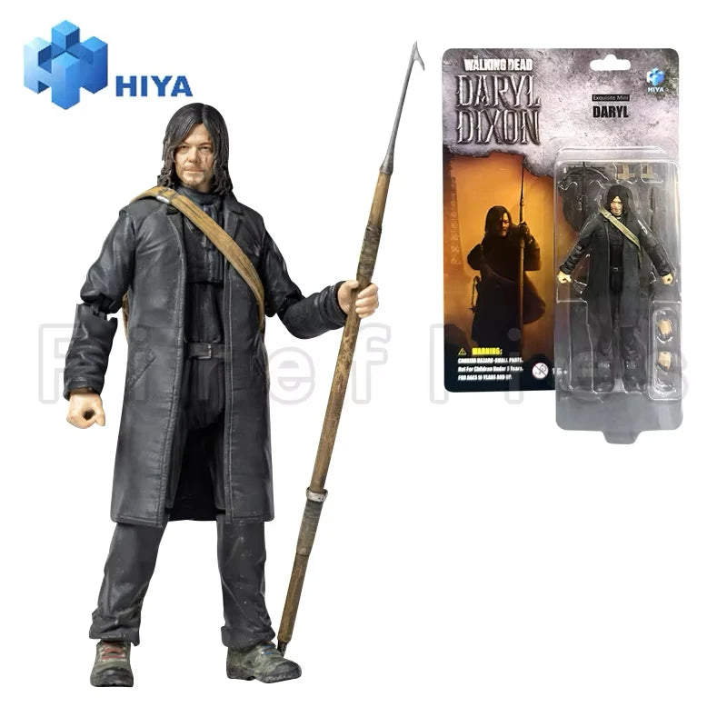 1/18 HIYA Action Figure Exquisite Mini Series The Walking Dead Negan Daryl Walker King Dark Eyes Walker Anime Toy