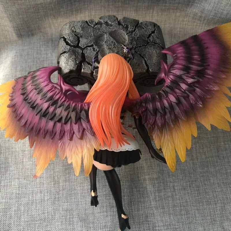 Hot Bahamut'S Dark Angel Olivia From Divine Strike Two Color Game Anime Handmade Model Holiday Birthday Gift Desktop Decoration