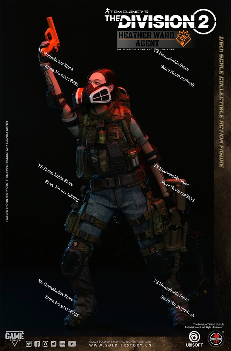 SoldierStory SSG009 1/6 Heather Ward Female Agent Action Figure Adventure Action Game Delicate 12" Female Soldeir Model Gifts