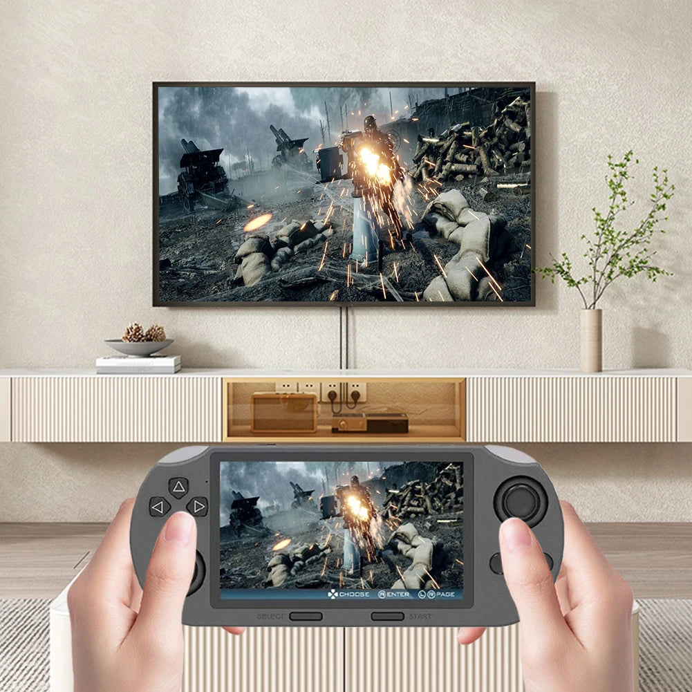 Handheld Game Console 4.5 Inch IPS Screen Retro Handheld Video Game Console Game Player for Kids Adults