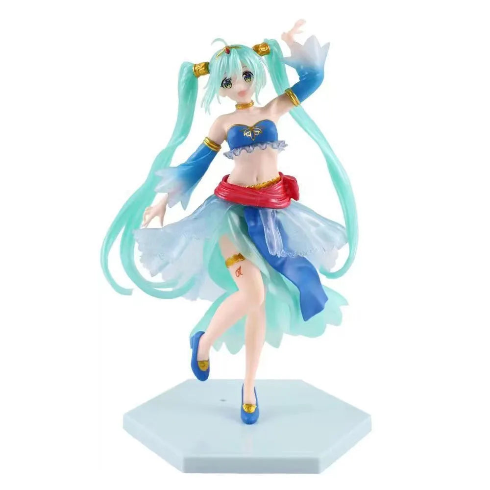 Hot New 15 Styles Hatsune Miku Anime Figure Toys MIKU Kawaii Cartoon PVC Action Figurine Model Dolls Birthdays Gifts