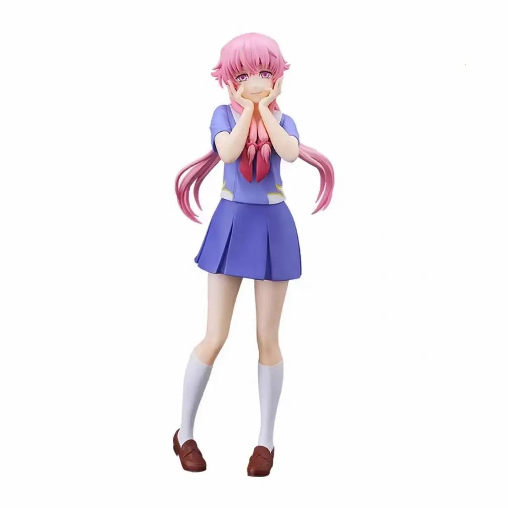 Hot Pop Up Parade Future Diary Yuno Gasai Anime Girl Figure Mirai Nikki Gasai Yuno Action Figure Collection Model Doll Toy Gift