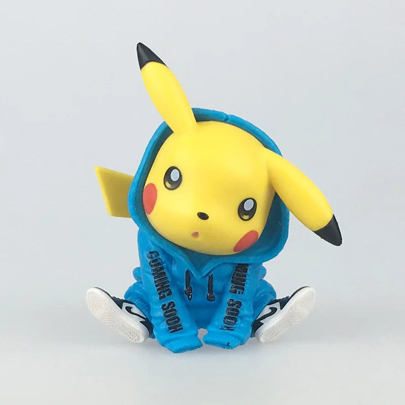 Pokemon Pikachu Psyduck Doll Anime Action Figure Cute Toy Car Desk Q Figural Merchandise Decoration Model Children Birthday Gift